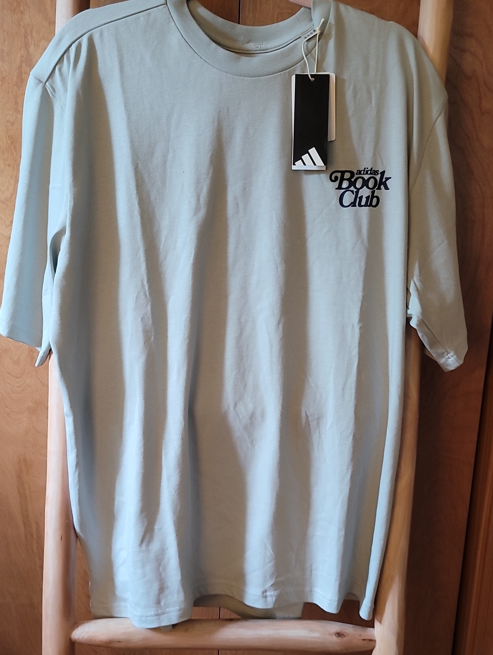 adidaswomens Golf Book Club Tee in Light Sage Green Oversize Fit W24in L28in